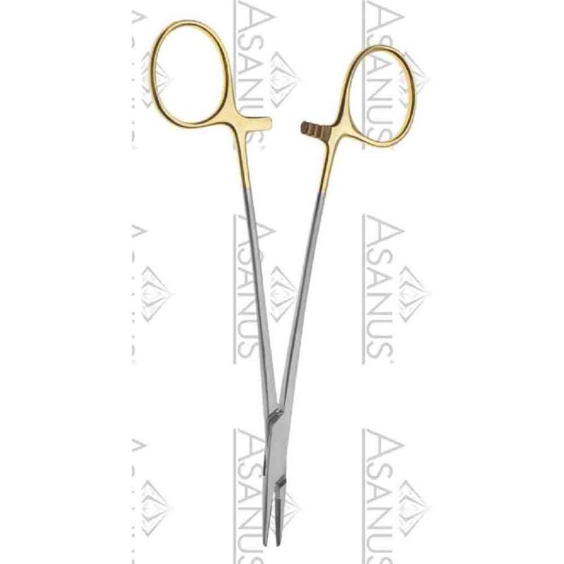 Голкотримачі, хірургічні, "Daily Line", "Crile-Wood", "TC", прямі, з кремальєрою, загальна довжина 150 мм, 6"/ Бренд - Asanus Medizintechnik Gmb, Німеччина